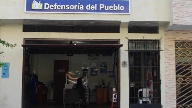 Fachada de la oficina de la Defensoría del Pueblo en Loreto