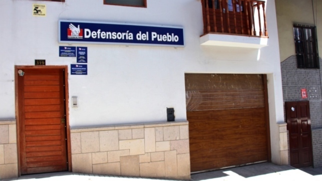 Fachada de la oficina de la Defensoría del Pueblo en Cajamarca
