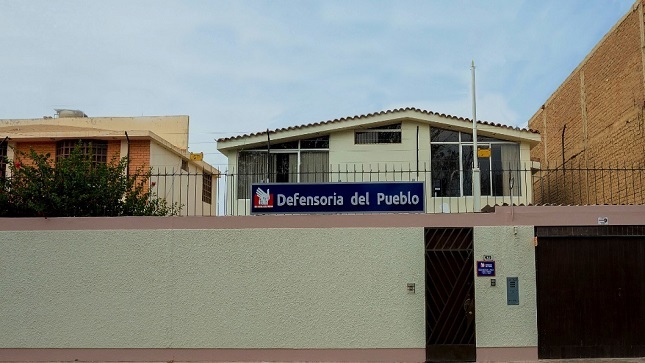 Fachada de la oficina de la Defensoría del Pueblo en Lambayeque
