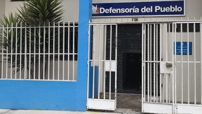 Fachada de la oficina de la Defensoría del Pueblo en Puno