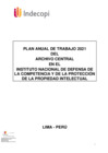 Vista preliminar de documento Plan anual Archivo Central - INDECOPI 2021[F] (1).pdf