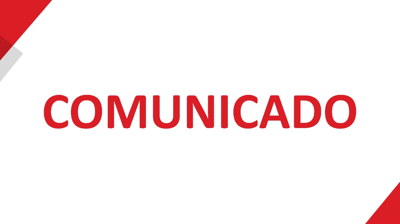 Imagen con palabra comunicado