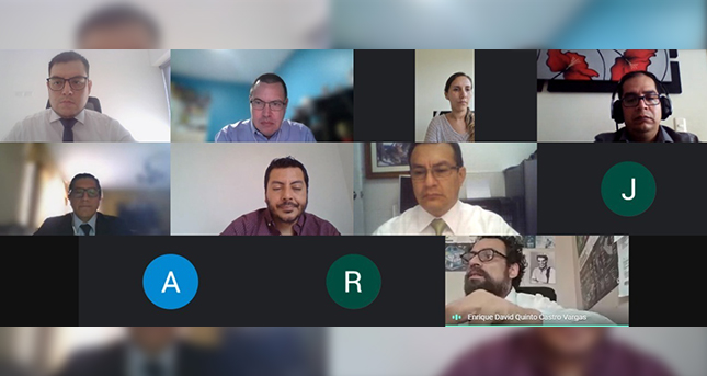 Captura de imagen de reunión con el Mininter