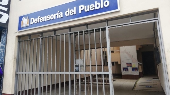 Fachada del módulo de la Defensoría del Pueblo en Chimbote