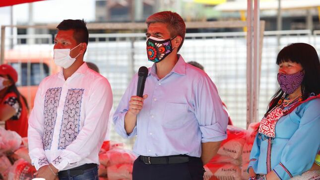 Entregan alimentos de primera necesidad en beneficio de  2,000 ciudadanos indígenas Shipibo-Konibo en Cantagallo