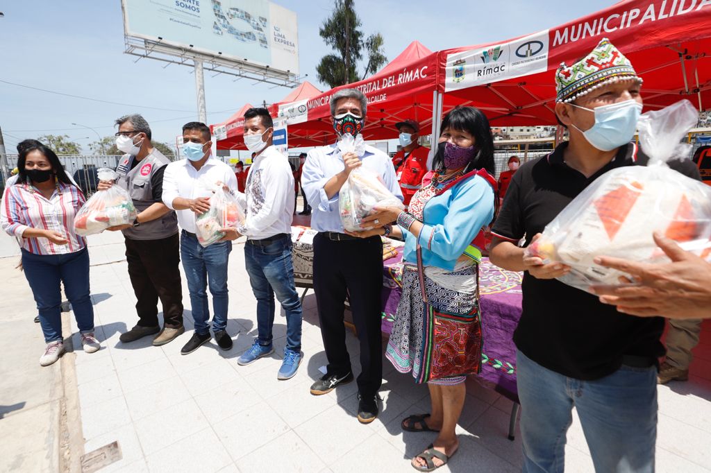 Entregan alimentos de primera necesidad en beneficio de 2,000 ciudadanos indígenas Shipibo-Konibo en Cantagallo