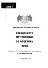 Vista preliminar de documento Presupuesto Institucional de Apertura 2018