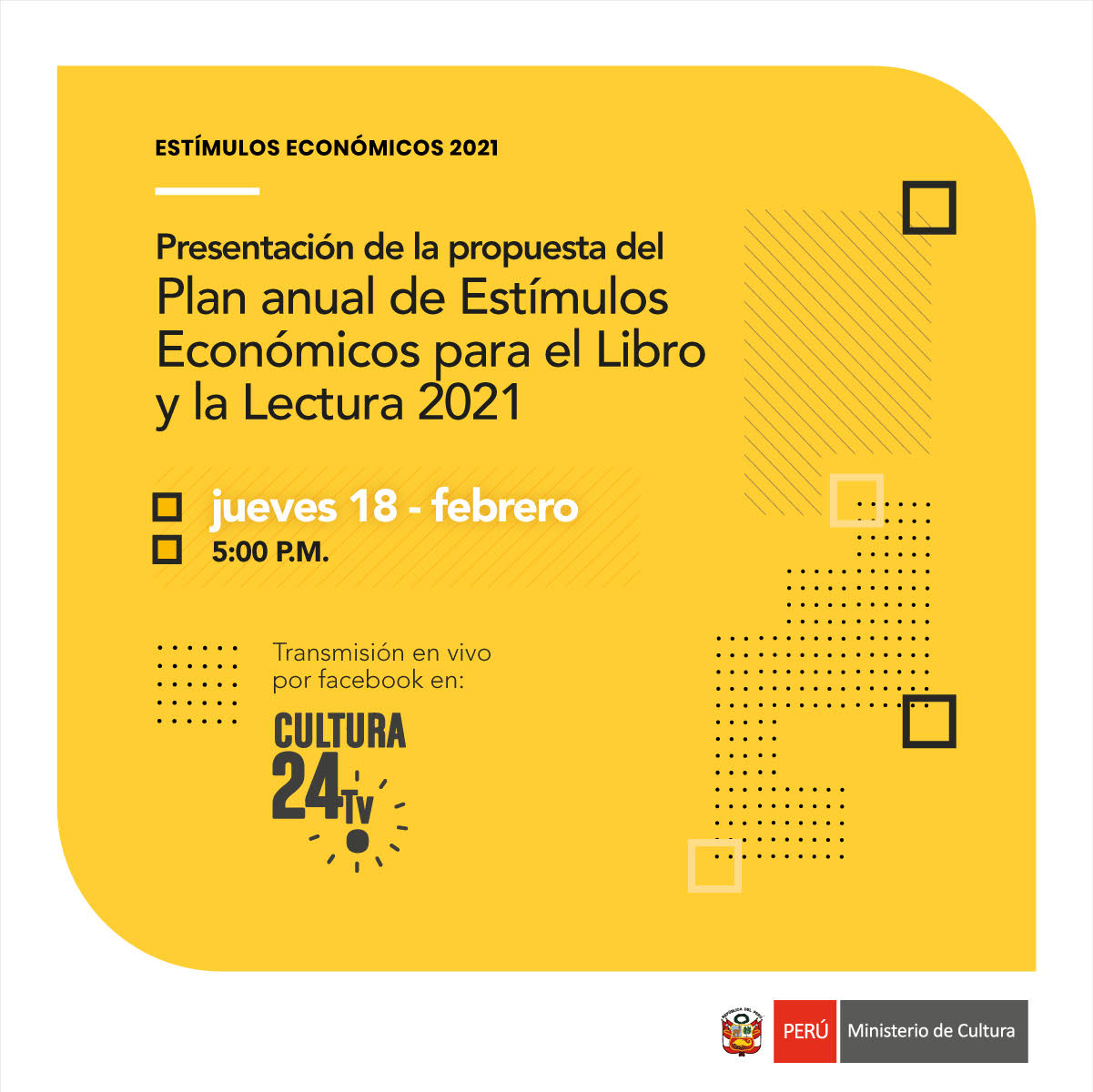 Este miércoles 17 y jueves 18 de febrero, a través de Cultura24.tv.