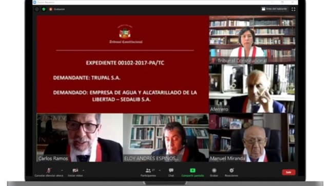 Los magistrados del Tribunal Constitucional participaron en la quinta audiencia.