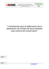 Vista preliminar de documento Lineamiento_para_la_elaboración_de_la_declaración_de_manejo_de_fauna_silvestre_para_centros_de_conservación