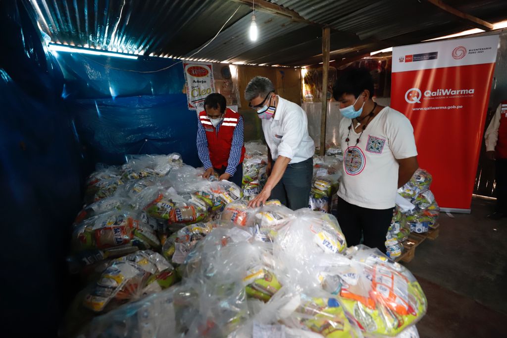 Ministro de Cultura supervisó la entrega de alimentos a la población Shipibo-Konibo asentada en Santa Eulalia