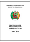 Vista preliminar de documento TUPA-2015