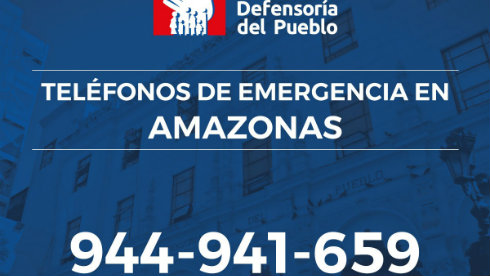 Números de telefono de emergenza de la oficina de Amazonas