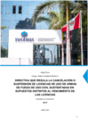 Vista preliminar de documento Proyecto de “Directiva que regula la cancelación o suspensión de licencias de uso de armas de fuego de uso civil sustentadas en supuestos distintos al vencimiento de las licencias”.