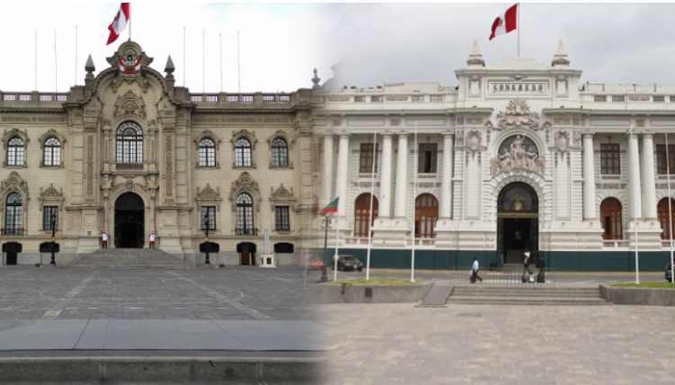 Las sedes del Poder Ejecutivo y del Poder Legislativo.