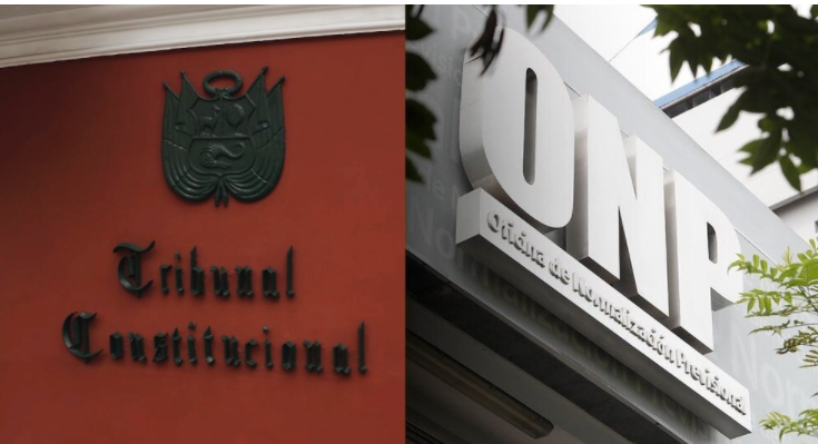Logos del Tribunal Constitucional y Oficina de Normalización Previsional.