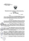Vista preliminar de documento Resolución de la Unidad de Administración y Finanzas  N° 16-2021-PRONIS