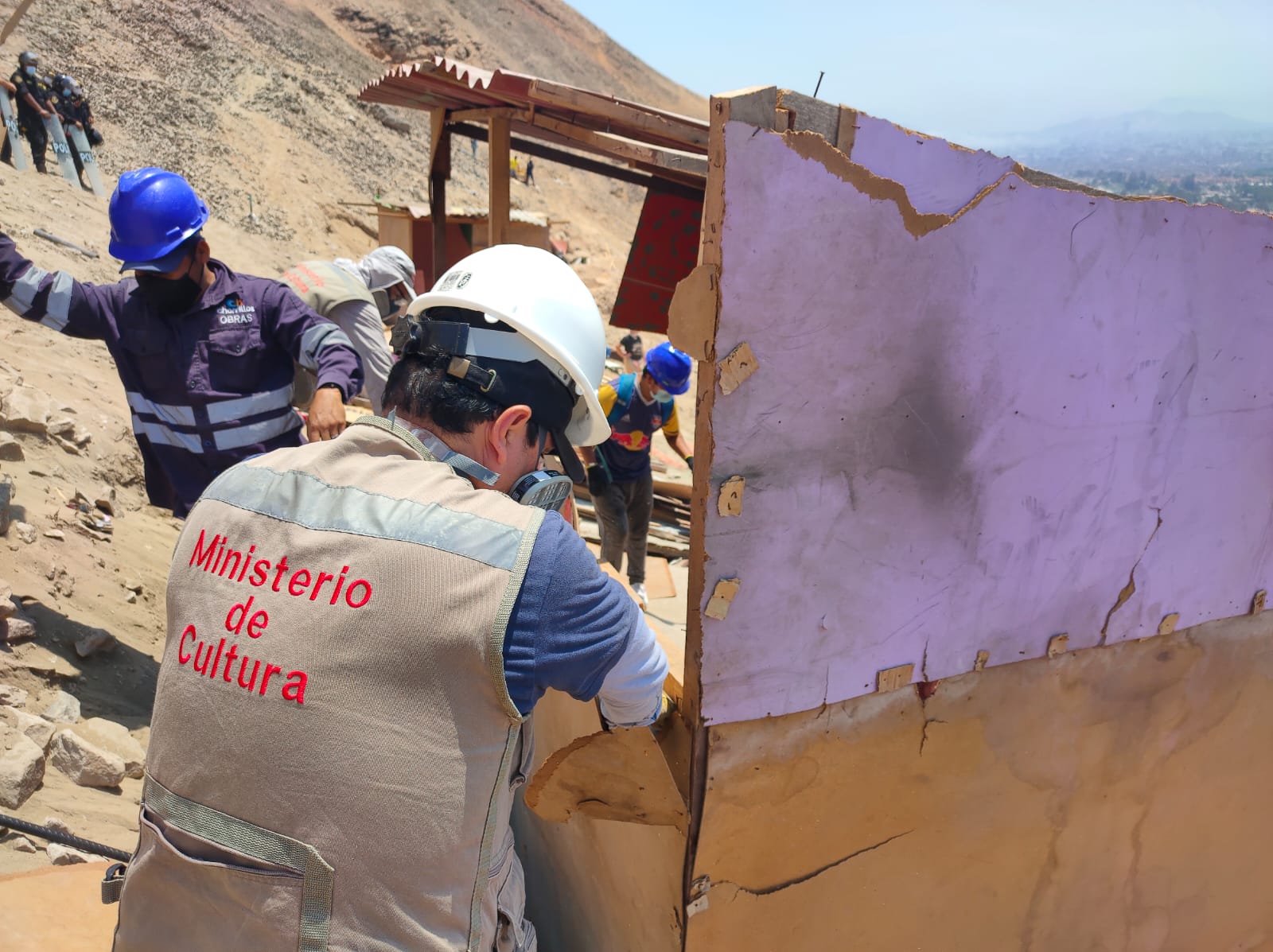 Ministerio de Cultura recuperó área invadida en la Zona Arqueológica Monumental Armatambo – Morro Solar