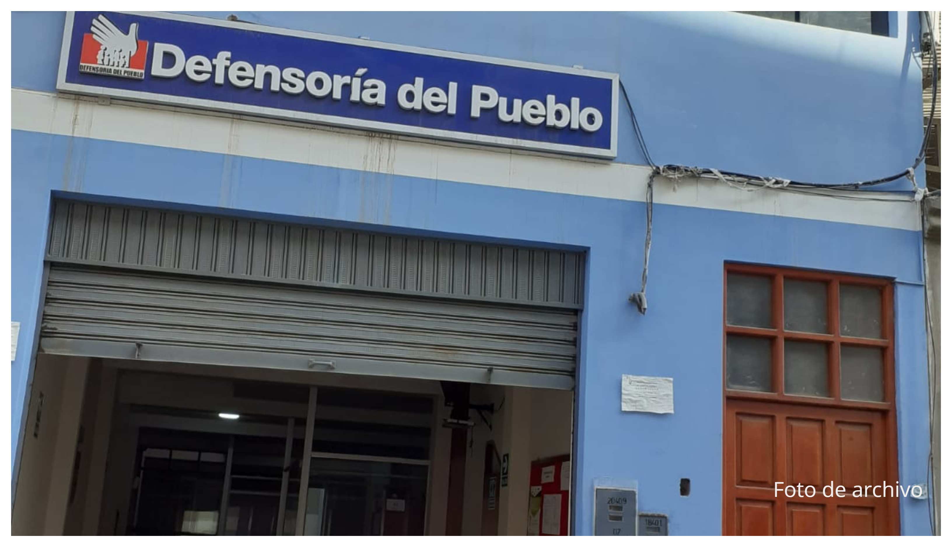 Fachada de oficina defensorial en Moquegua