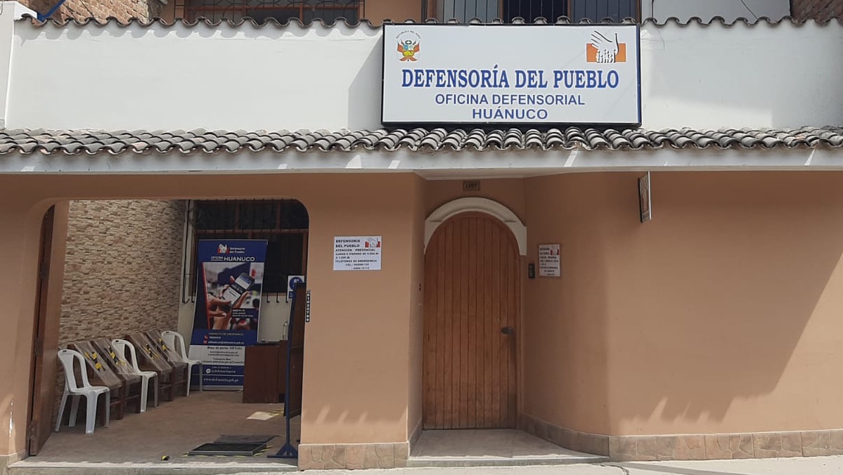 Fachada de oficina defensorial en Huánuco