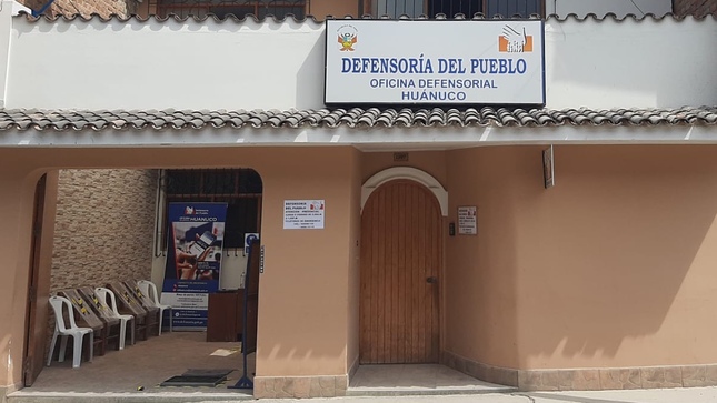 Fachada de oficina defensorial en Huánuco