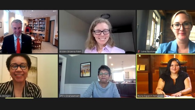 Ministra de Defensa en un conversatorio virtual de exalumnos de la Universidad de Siracusa de los Estados Unidos