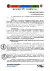 Vista preliminar de documento Resolución Gerencial N° 016 - Aprobación del Plan de Trabajo - Continuidad de la Red de Soporte AMACHAY