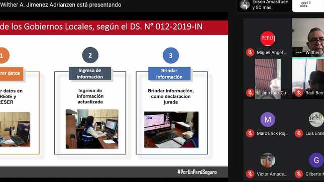 Más de 600 representantes de municipalidades fueron capacitados en seguridad ciudadana