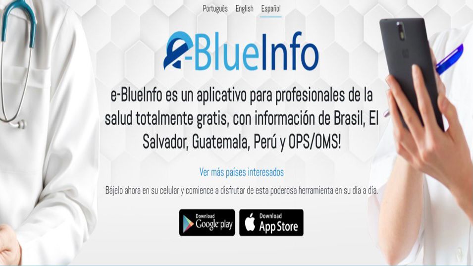 Bireme/OPS y Minsa presentan aplicativo móvil e-BlueInfo para acceder a información sobre COVID-19 y atención primaria