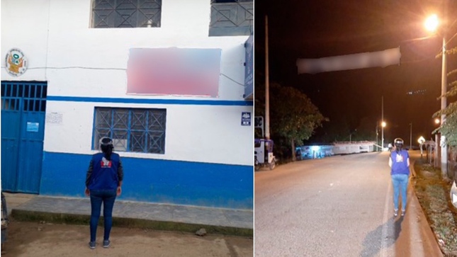 Collage de fotos de comisionados de la Defensoría del Pueblo en calles de diferentes ciudades 
