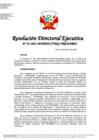 Vista preliminar de documento RDE n.° 01-2021-MINEDU-VMGI-PRONABEC