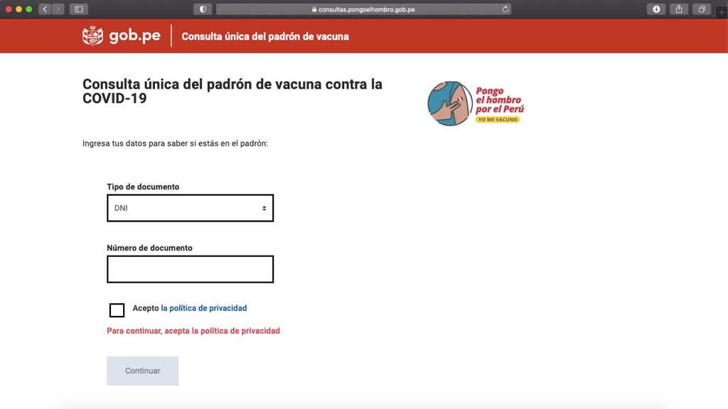 Minsa: Plataforma ‘Pongo el hombro’ permite conocer lugar y fecha de vacunación contra la COVID-19