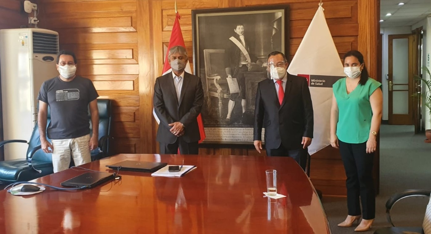Gobernador Luis Hidalgo se reunió con el viceministro de Prestaciones y Aseguramiento en Salud, Bernardo Ostos.
