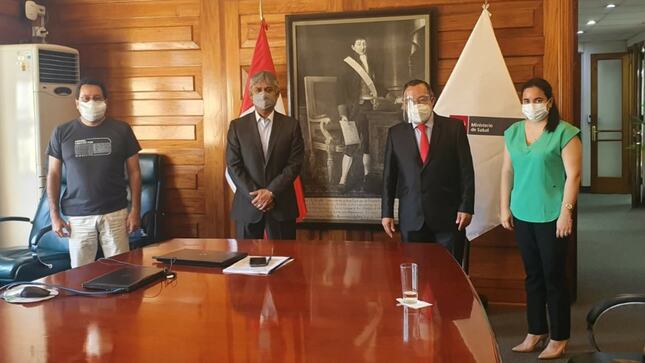 Gobernador Luis Hidalgo se reunió con el viceministro de Prestaciones y Aseguramiento en Salud, Bernardo Ostos.
