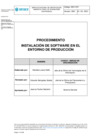 Vista preliminar de documento Procedimiento “Instalación de Software en el Entorno de Producción” FIRMADO..pdf