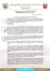 Vista preliminar de documento Ordenanza Municipal  que convoca y aprueba las normas de participacion en Audiencia Pública Virtual 2020