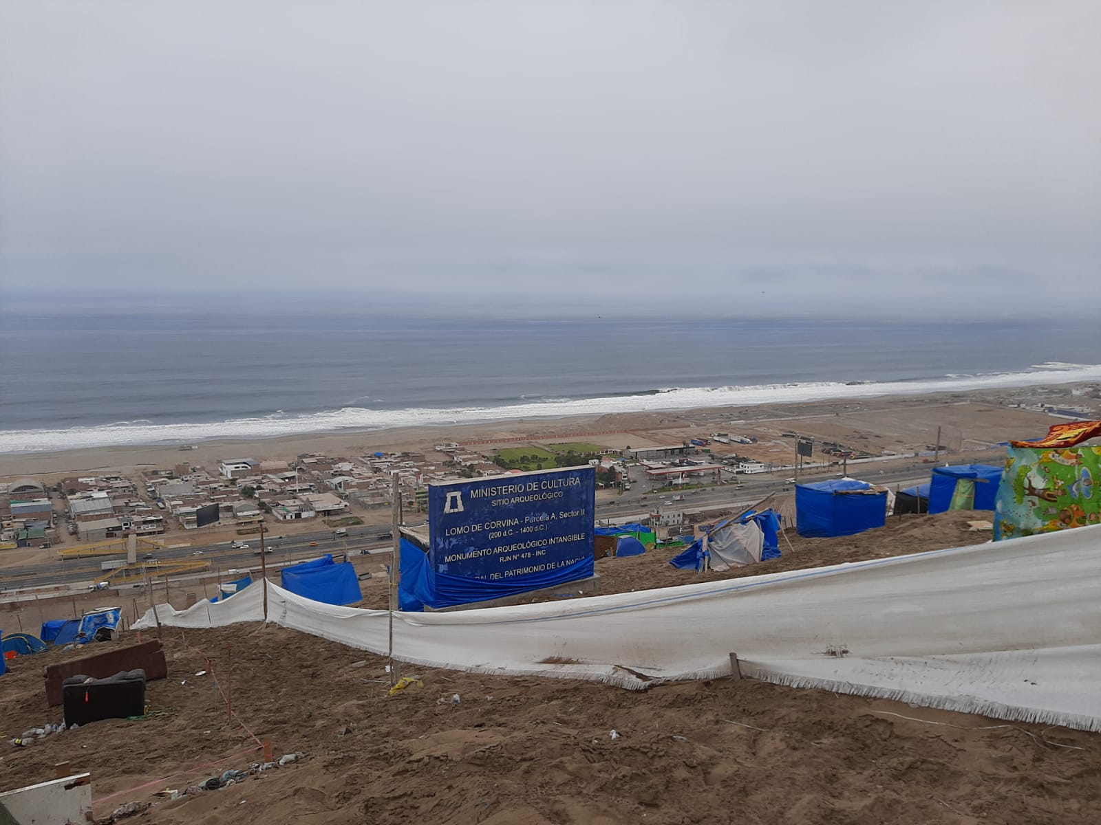 Ministerio de Cultura y Ministerio del Interior recuperan la Zona Arqueológica Lomo de Corvina