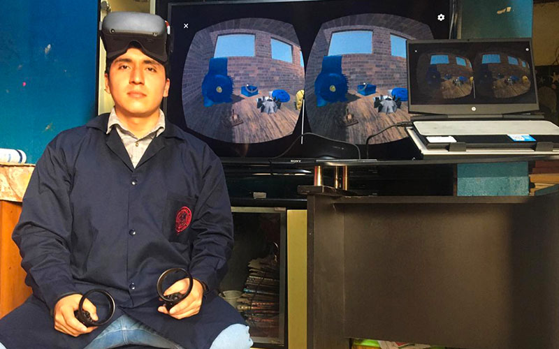 Jhonny Cristian, talento de la UNI crea laboratorio virtual