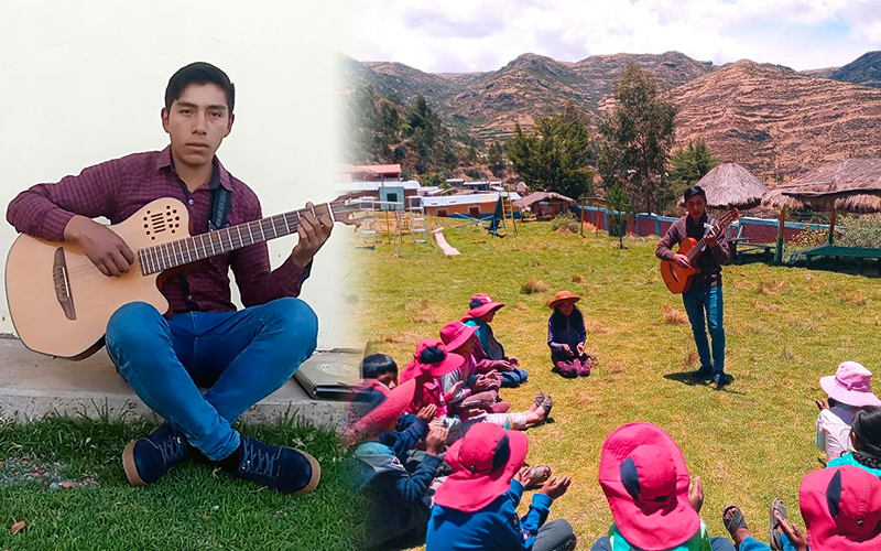 Winder Huamani, el futuro docente que volvió a su comunidad cusqueña para enseñar a los niños