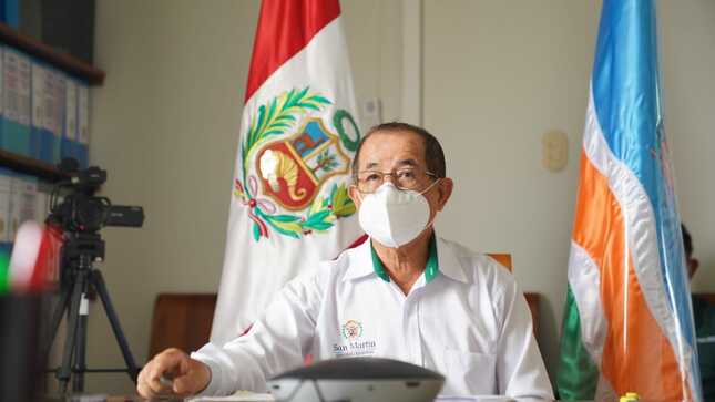 Gobernador regional de San Martín, Pedro Bogarín Vargas.