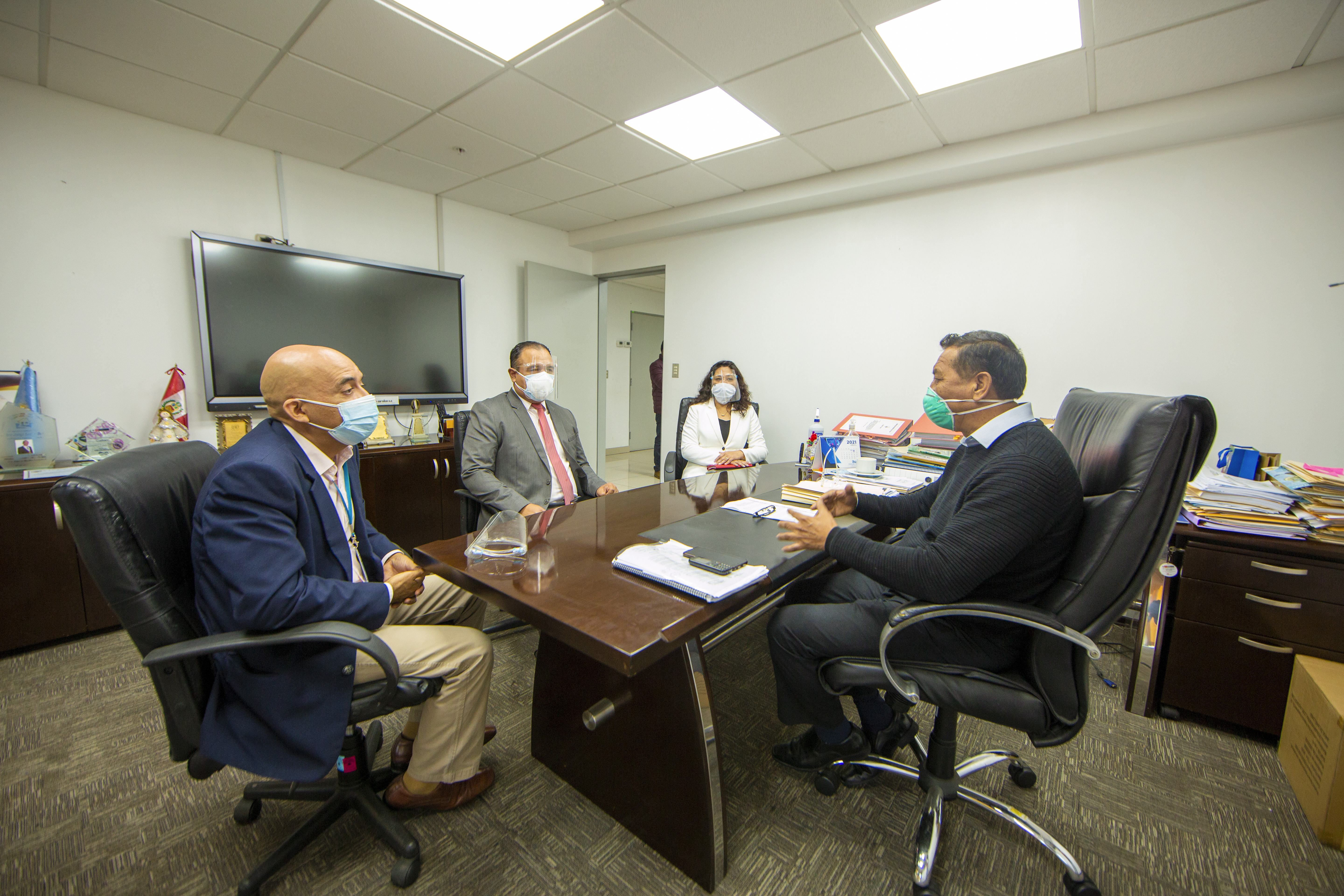 reunión de coordinación de funcionarios del conadis y callao