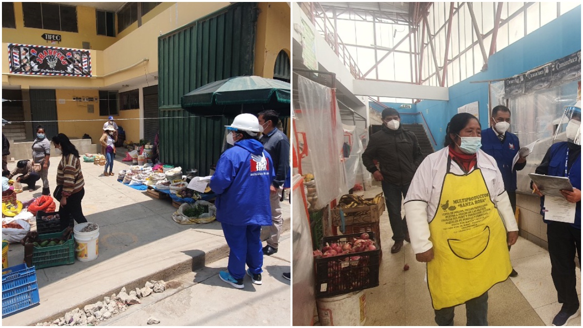 Foto de vendores en mercado