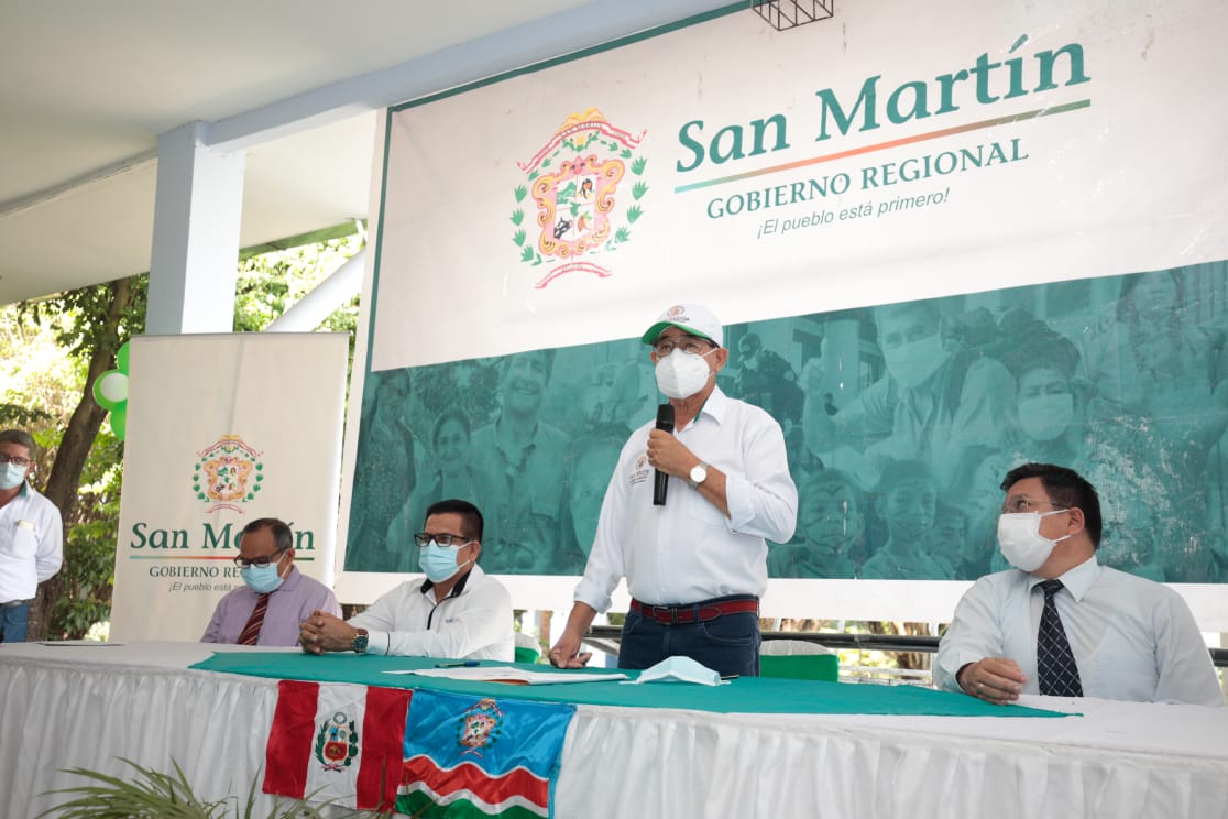 Gobernador regional de San Martín, Pedro Bogarín Vargas.