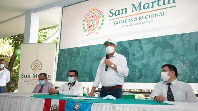Gobernador regional de San Martín, Pedro Bogarín Vargas.