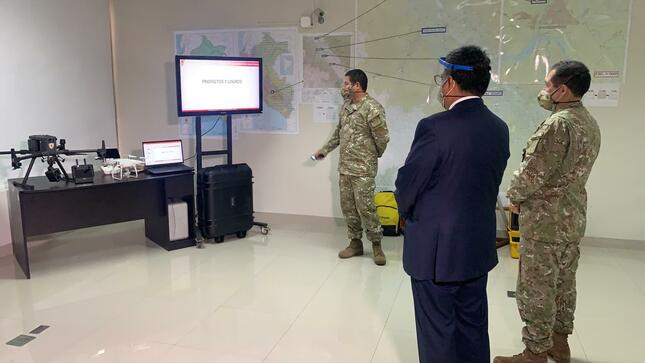 Viceministro de Políticas para la Defensa visitó las instalaciones del Instituto Geográfico Nacional