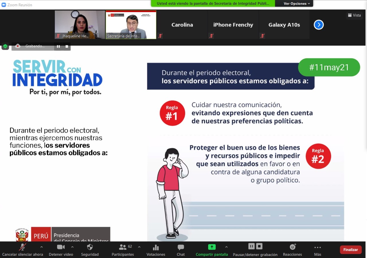 Ministerio de Defensa inició curso de neutralidad para funcionarios y servidores públicos