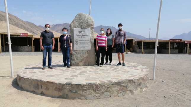 Diplomáticos de la República Checa en la Ciudad Sagrada de Caral.