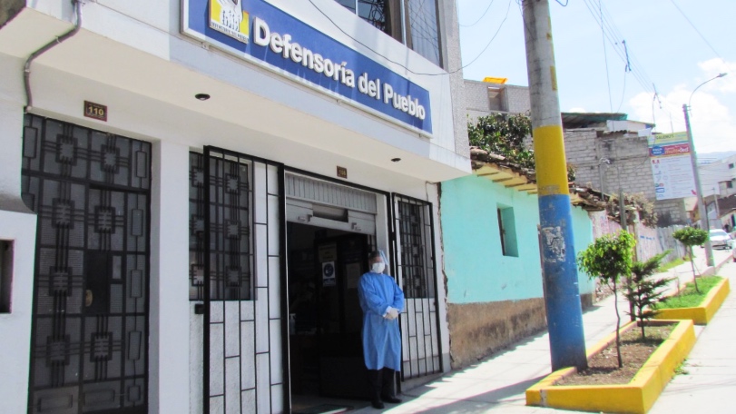 Foto de fachada de oficina defensorial