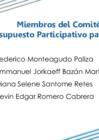 Vista preliminar de documento Miembros del Comité de Vigilancia del Presupuesto Participativo para el año 2022