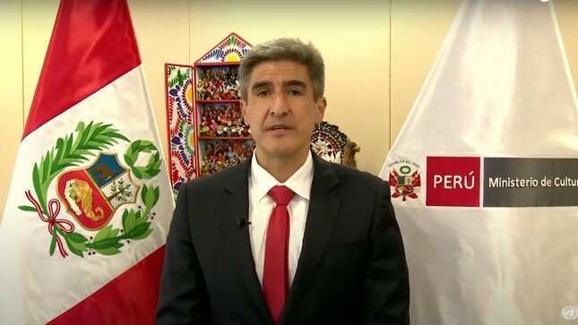 Ministro de Cultura participó en el evento de Alto Nivel de la ONU “Cultura y Desarrollo”